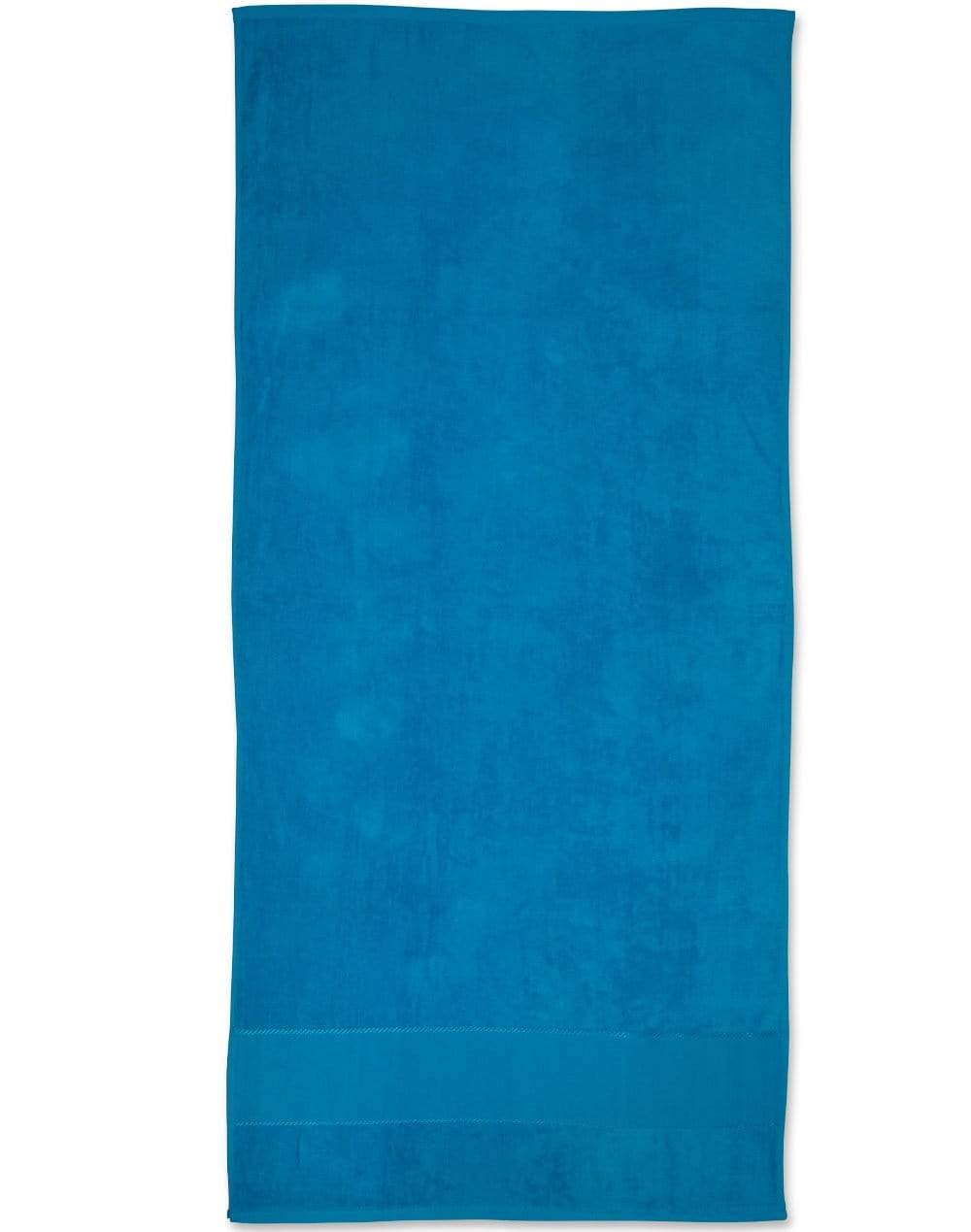 Australian Industrial Wear Work Wear Aqua blue / 75cm x 150cm TERRY VELOUR beach towel TW04A